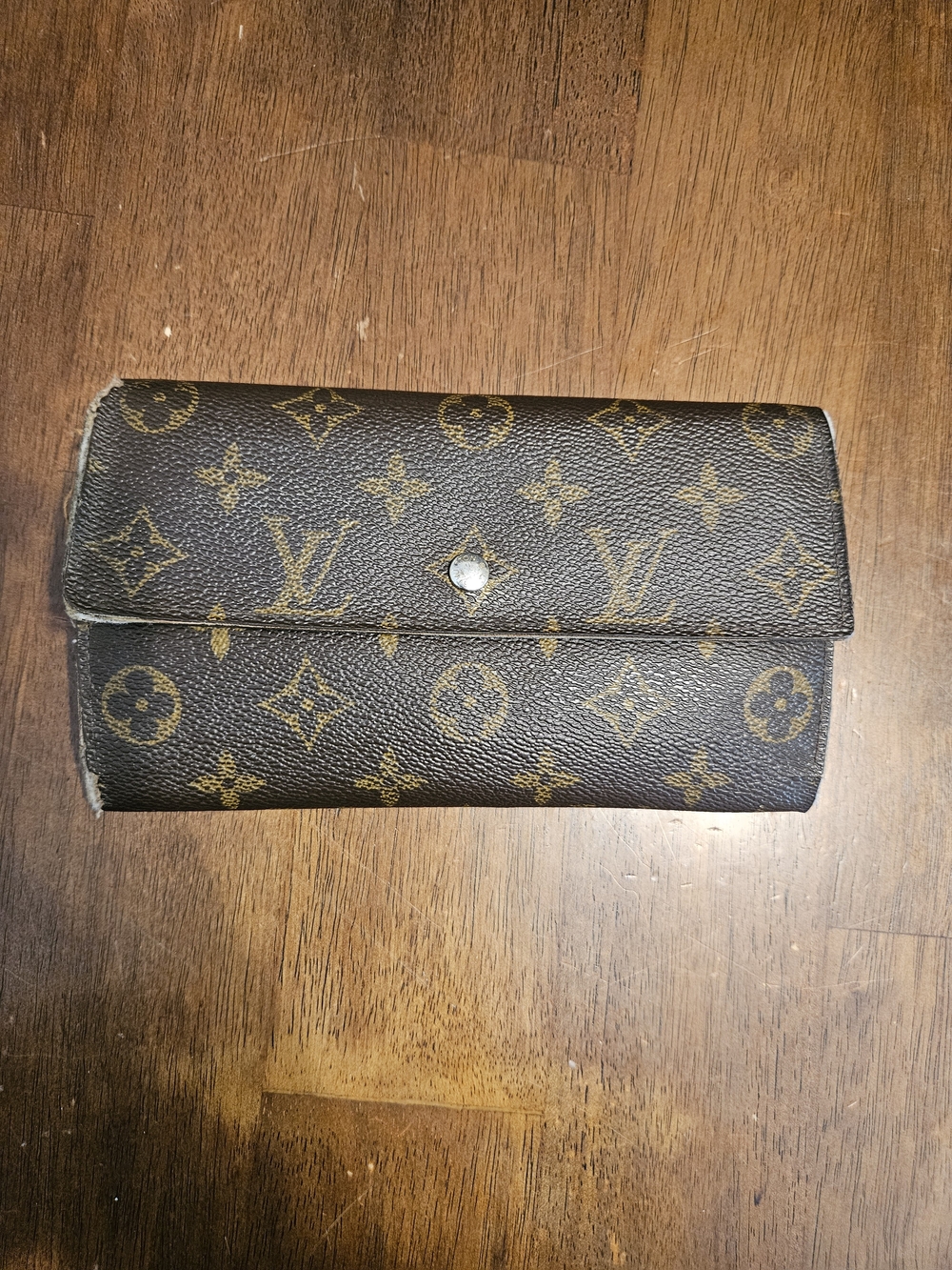Louis Vuitton Monogram Trifold Wallet in Brown
